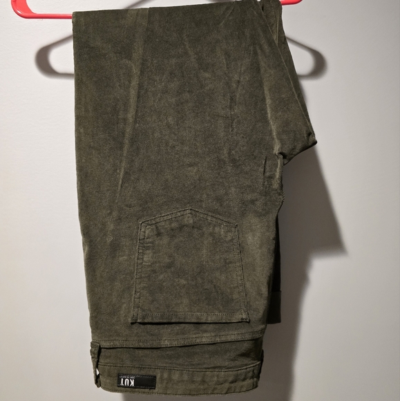 Kut Olive Green Cuffed Corduroys - Picture 1 of 3